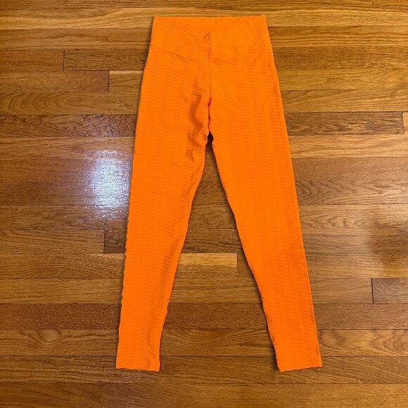 Booty by Brabants Pants - Booty By Brabants Croco Skin Seamless Leggings in Orange - One Size